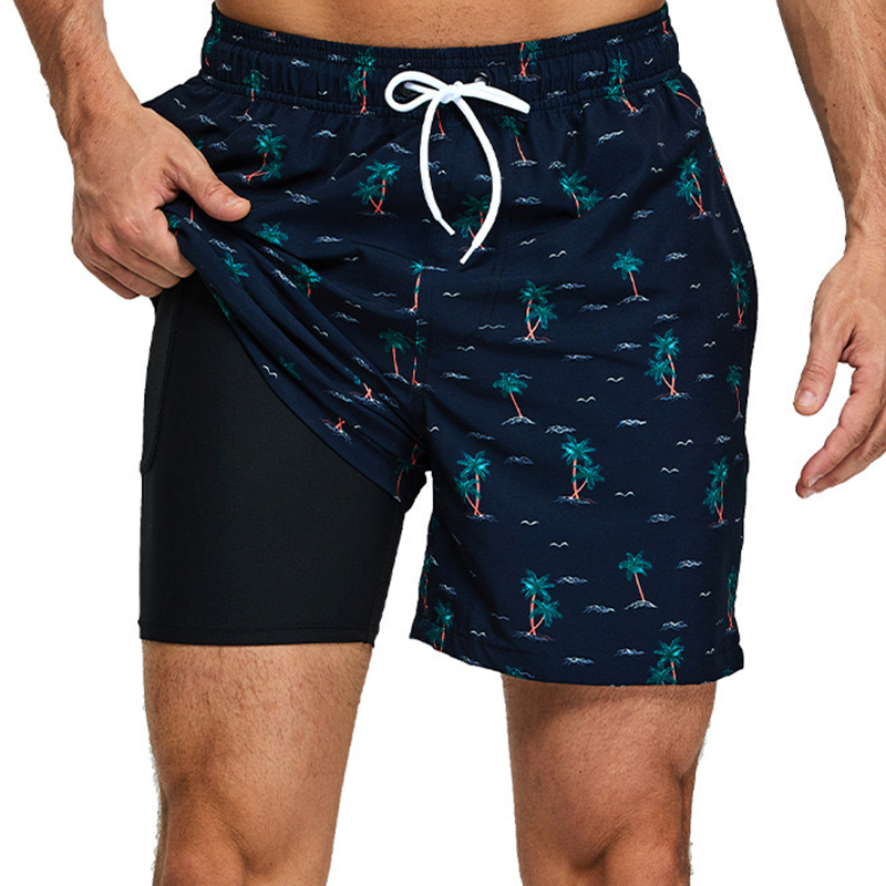 Yiwu Jingyi Commodity Co., Ltd. Mens shorts swim trunks quick dry breathable sports bench surfing running beach shorts