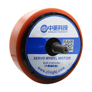 High power 10inch 48V 800W 67N.m 20A 120RPM 500kg load electric brushless robot dc wheel hub servo motor for AGV car