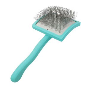 ODM Curved Back Design Dog Slicker Brush Pet 25mm Long Pins Handle Quickly Tuffer Than Tangles Pet Slicker Brush