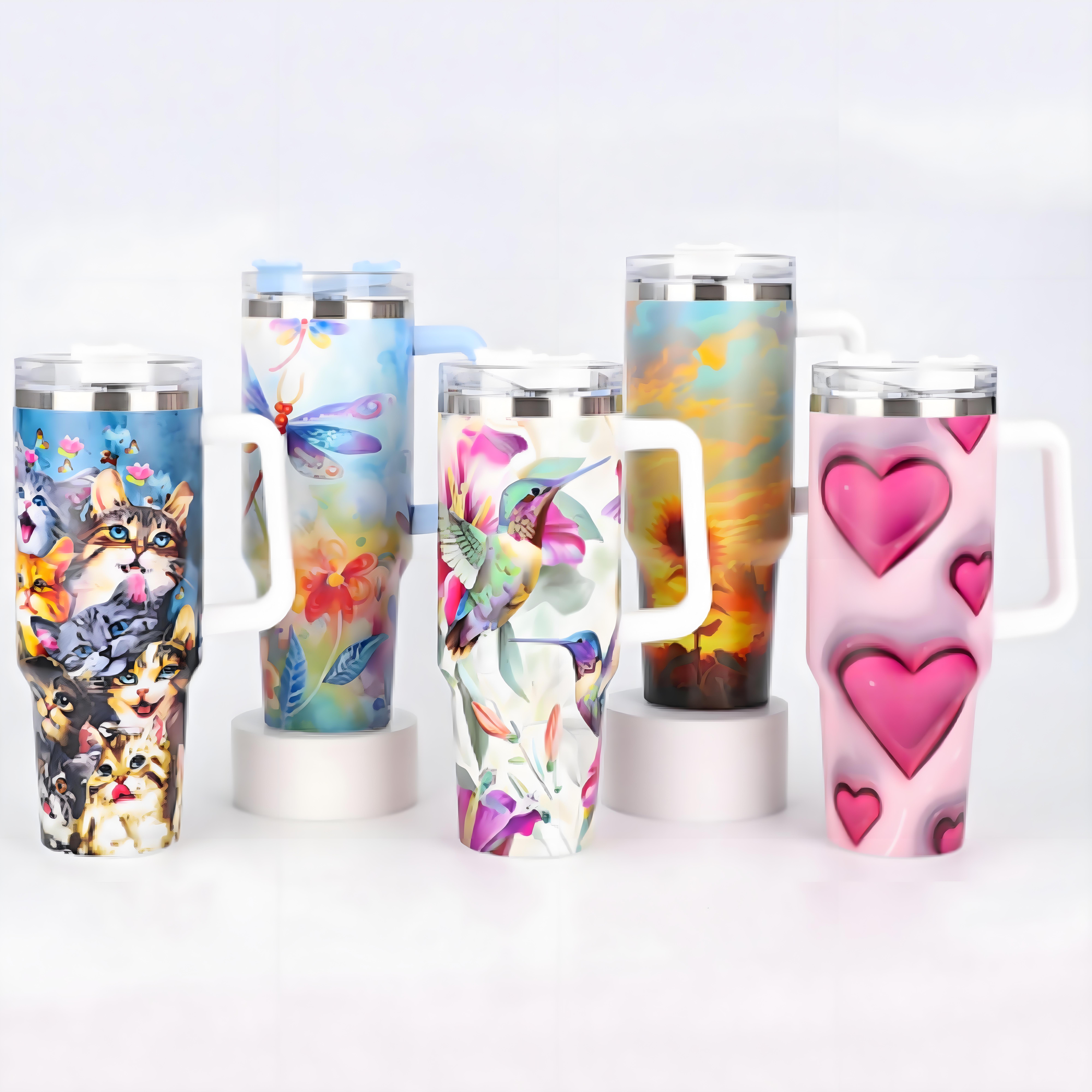 Hunan Kaixin Industrial And Trading Co., Ltd. Double Wall Vacuum Coffee Wine Cups Mug Tumbler Cups Stainless Steel Tumbler 40oz Vacuum-Insulated Water Bottle