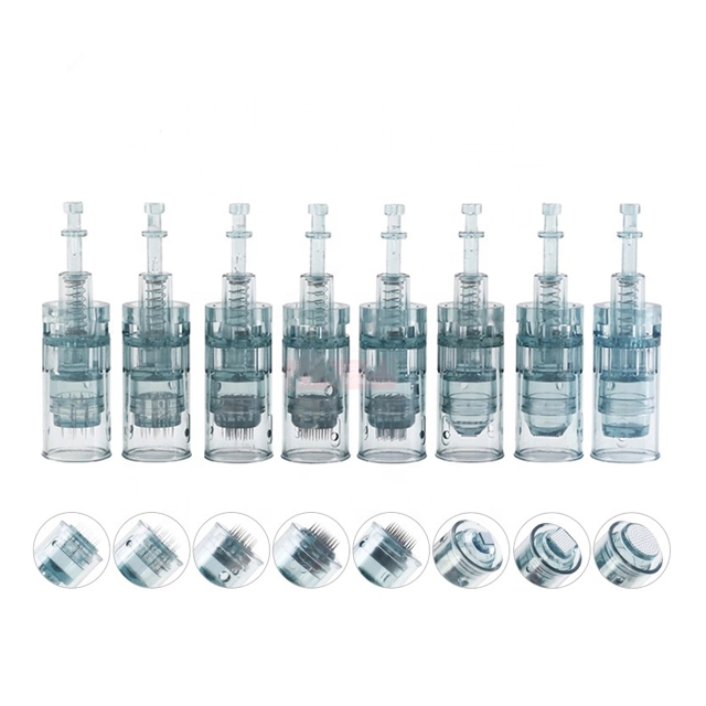 Derma Pen M8 Cartridge 11/16/24/ 36/42/ Round Nano Bayonet Cartridges Needle Mts Micro Skin Microneedling Cartridges