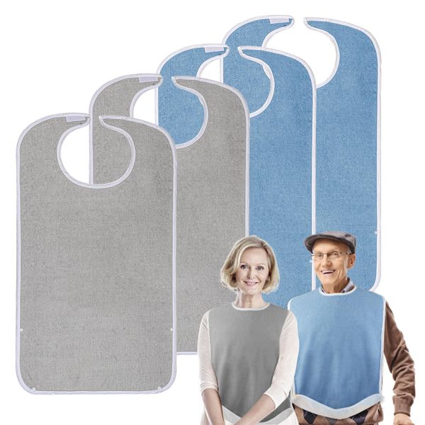 YK Waterproof Stain Resistant Washable Sustainable Patient Apron Adult Dining Bibs