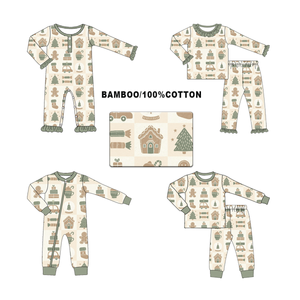 New Hot Custom Christmas Bamboo Baby Clothes Viscose Cotton Newborn Baby Onesie Baby Rompers