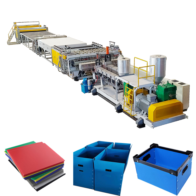 Extrusion machine for pp hollow board extrusion machine for polypropylene plastic hollow board