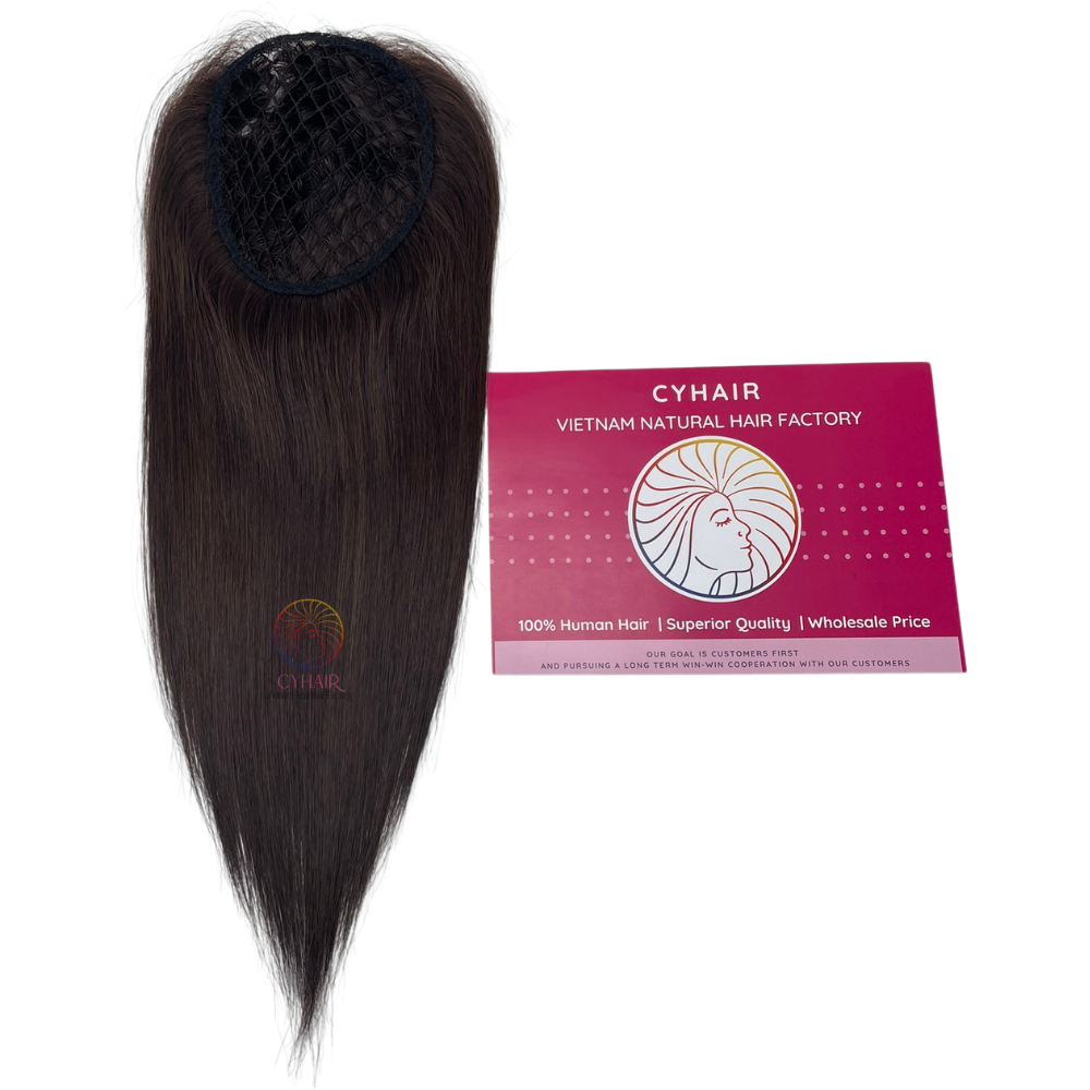 Cyhair Vietnamese Hair Factory 100% Unprocessed Vietnamese Virgin Hair Toppers For Women Fishnet Base Topper Human Hair For Hair Loss Solution
