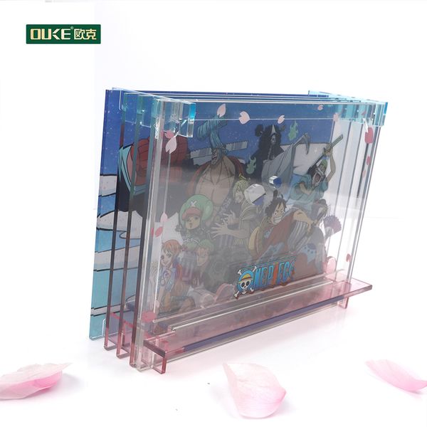 Wholesale Anime Acrylic Stand Figure Desktop Ornament Display Standing Figures acrylic panel printing anime painting