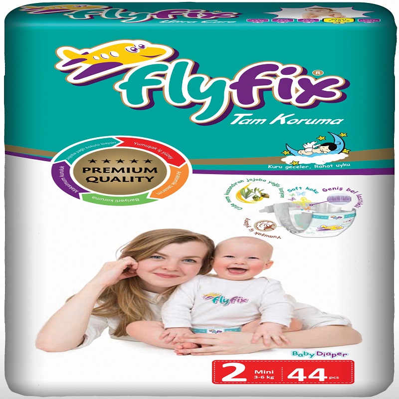 Best Quality OEM FLYFIX Baby Diaper From Turkey Disposable Baby Diaper Twin Series Cheap Price soft and high absorbency diapers