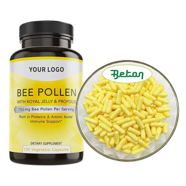 High Quality Natural Organic Pure Capsule Supplement Royal Jelly Bee Pollen Propolis Powder 200 Mg 1000mg Plus Soft Capsules