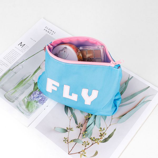 Custom Logo Cosmetic Bag Embroidery Makeup Organizer Bag
