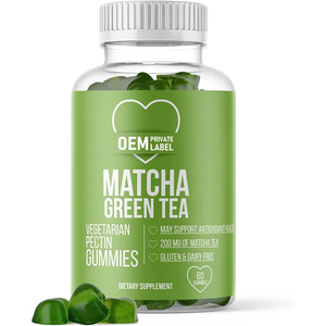 Biocaro Matcha Green Tea Gummies Vitamins Premium Grade Matcha Gummy Chews Candy Supplements