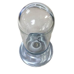 100W Surface Mount Incandescent Hood Light - Tempered Glass Globe Included - Reliable and Durable Lighting Solution for Hoods