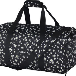 Goloni Duffle Bag for Women Gym Bag with Shoe Compartment Lightweight Weekend Travel Overnight Bag with Wet Pocket