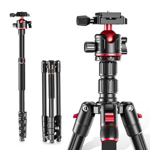 Camera Tripod Stand Multifunctional Detachable Monopod Strong Aluminum Compact DSLR Tripod with 360 Panorama Ball Head Twist