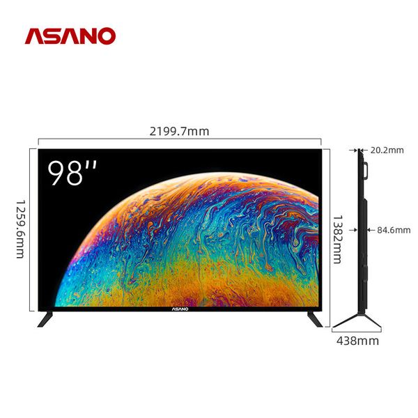 98inch New Product Factory Wholesale Price 4K Huge Screen TV Perfect Panel Led