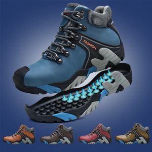 New trend fashion safety outdoor shoes men hiking shoes trekking winter high mountain waterproof sport work