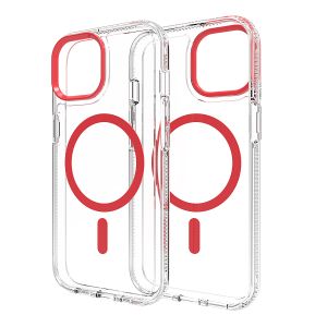 wholesale tpu pc transparent mobile phone covers for iPhone 15 16 pro max magnetic wireless charging clear phone cases magnet