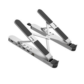 Promotional Aluminum Alloy Tablet Stand Foldable Portable Computer Desk Laptop Stand