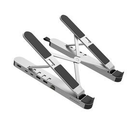 Promotional Aluminum Alloy Tablet Stand Foldable Portable Computer Desk Laptop Stand