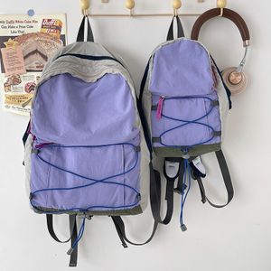 Fashion School Bags Casual Sports Backpacks Nylon Travel Laptop Rucksack For Girls Splice Color Waterproof Student Backpack