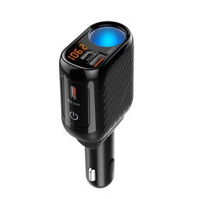 3 in 1 car cigarette lighter splitter for truck QC3.0 fast USB charger 120W car cigarette lighter socket
