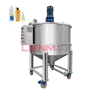 Custom Liquid Soap Heating and Mixing Tank 1000 Litre Liquid Cosmetic Cream Making Machine Stainless Steel Mixing Tank