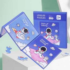 ULi Wholesale Children 3 in 1 Printing Magic Puzzle Books Jigsaw Magnetic Puzzle Book For Kids