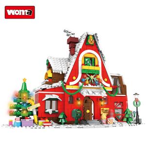 WOMA TOYS C0276 Winter Wonderland Christmas Building Blocks Game Xmas Decoration