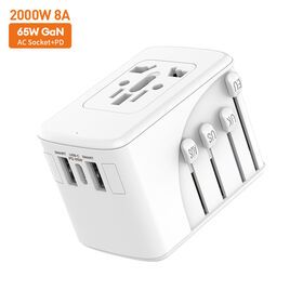 Universal Travel Adapter with 4 USB port Fast Charger with type C Travel Adapter