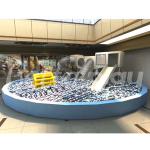 Bettaplay Customizable Indoor Playground Equipment-Small Indoor Slide with Ocean Ball Pool Soft Play Facilities