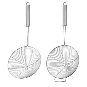 Kitchen Stainless Steel Strainer Wire Leakage Sieve Hot Pot Oil Grid Fried Sieve Spoon