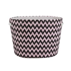 Natural Paper Straw Woven W-Shaped Laundry Basket Large Circular Three-Dimensional Storage for Clothes and Toys Home Use