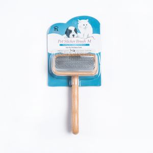 Hot Sales Good Quality Reusable Imported Beech Wooden  Pet  Brush For Dog Grooming