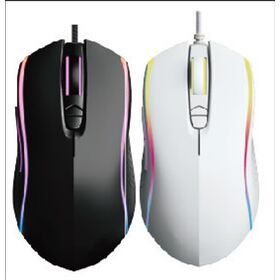 ODM gaming mouse black/white color for computer game
