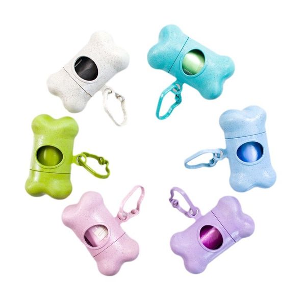 Wholesale Degradable Dog Pooper Scooper Cleaning Garbage Bags Pet Supplies Wheat Straw Bone Distributor Made of Plastic Nylon