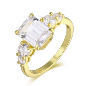 Fashion Rings Jewelry Women Brass Cubic Zircon Rings Woman Wedding Rings Gold 18k Couple