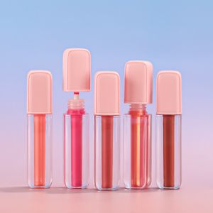 Wholesale Cheap Custom Logo 80 Color Pink Gloss Shiny Lip Gloss Vegan Cosmetics Waterproof Lip Gloss