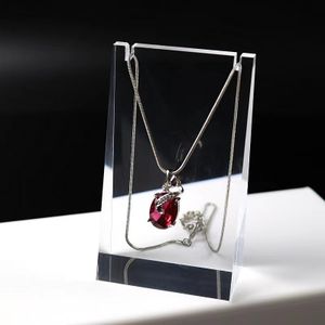 Customized acrylic wholesale transparent necklace, earring chain, jewelry for store retail acrylic pendant display stand