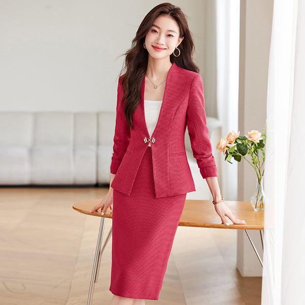 Manufacturer sells new dresses for women's business parties, formal dress sets, office women's office half skirt sets, tailcoats