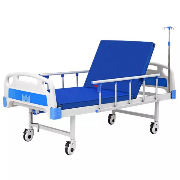 Hot Sale Hospital Manual 1 Function Crank Medical Bed