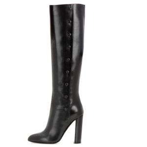 Women wholesale new design genuine leather high heel no lace italian long winter thigh high boots shoes custom logo