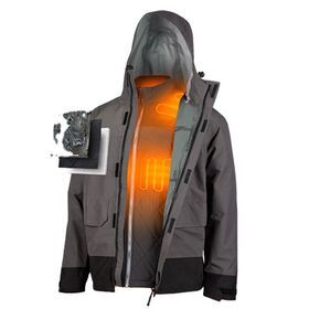 Men's 3 in 1 Heated Windbreaker Hoodie High End Outdoor Waterproof Jacket