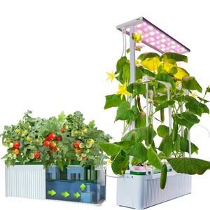 Indoor garden hydroponics growing system hidroponia Garten plant LED grow light kit indoor hydroponisches hydroponics system