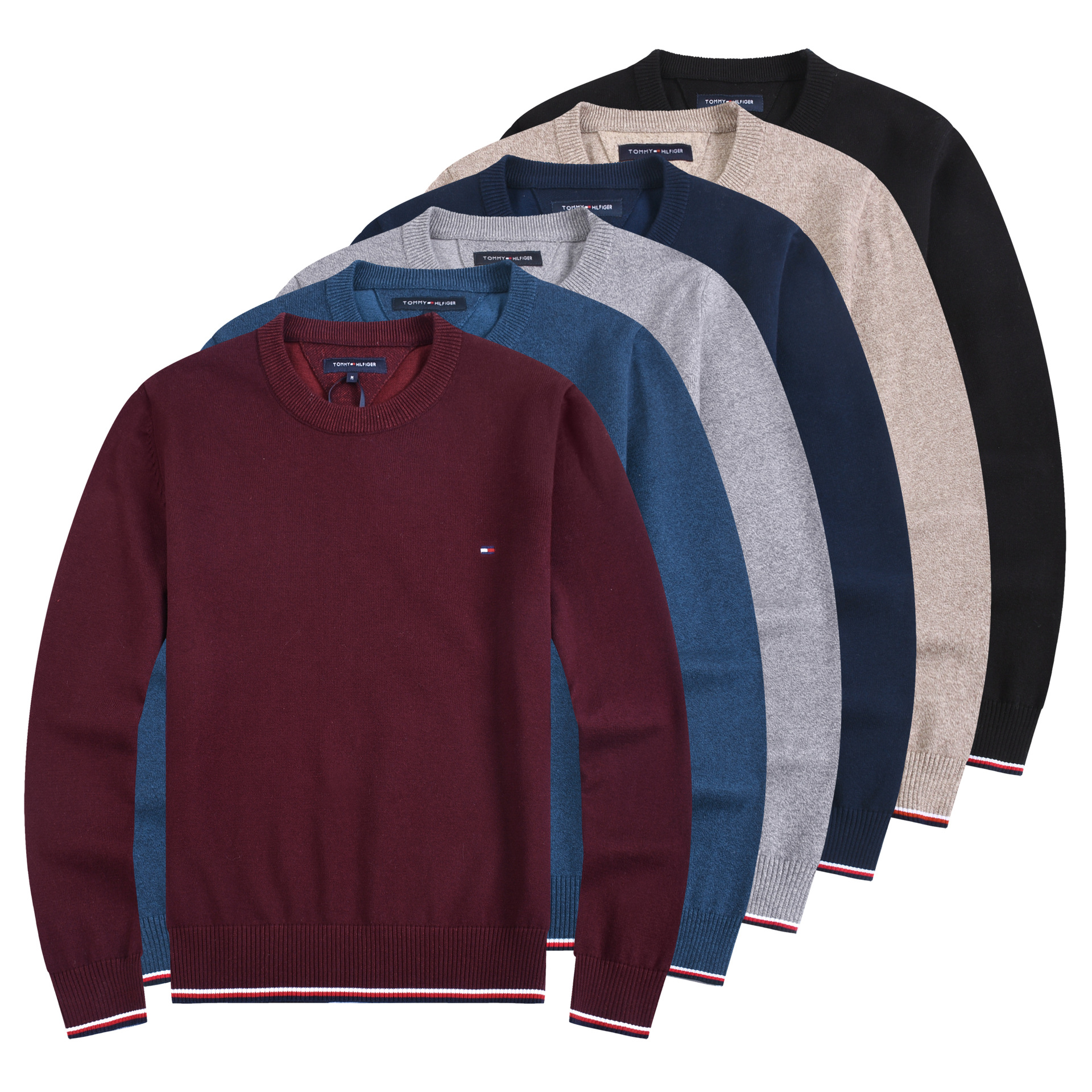 2024 autumn and winter men's collar knitted sweater fashionable versatile jacket sweater men's long sleeved casual loose fit