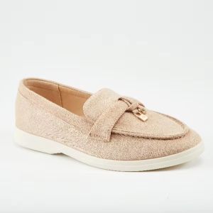 2024 Knitted Loafer Shoes - Beige