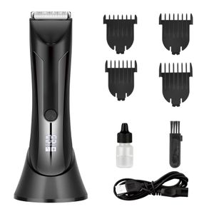 Intelligent digital full body hair removal waterproof men's electric hair removal device private body hair clipper