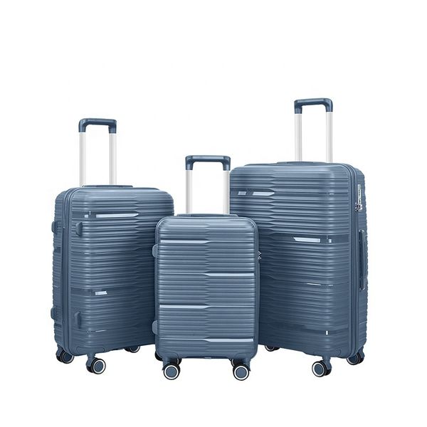 20/24/28 PP 4 Wheel Red Color Trolley Suitcase Luggage ABS Travel Luggage Sets 3 Piece Travel Suitcase