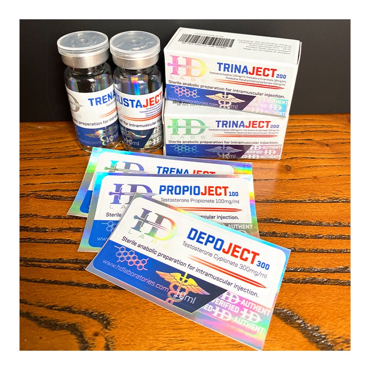 TEST C300 5ml 10ml 20ml steroides vial labels and boxes For Vials Pharmaceutical Packaging