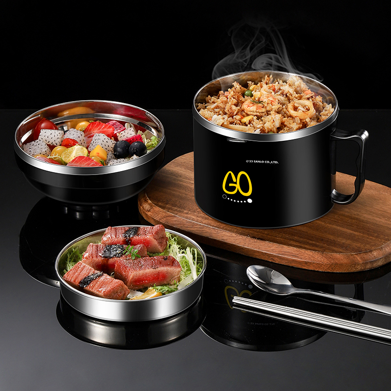 Senle Technology (chaozhou) Co., Ltd. Fast Food Student Lunch Box Instant Ramen Noodles Bowl with Lid and Handle Colorful Box Package Dinnerware Type Tureens