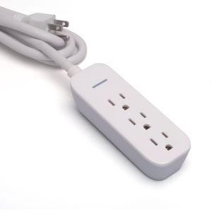 2023 New Products Extension Cable US Multi Socket Plug White Power Strip with Outlets