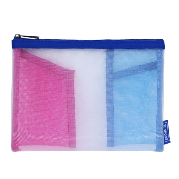 Net pen bag visual student stationery bag elementary school junior high school senior high school documents pouch customized